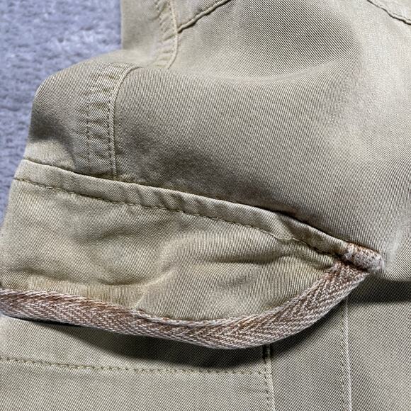 Sandro Pants Womens 10 Tan Cargo Convertible Length Gorpcore Classic Utility - Picture 8 of 15